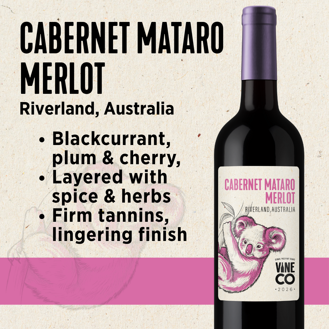 VineCo Global Passport Series - 2026 - Cabernet Mataro Merlot "Murray Red" - Riverland, Australia (March 2026) - Urbandealss