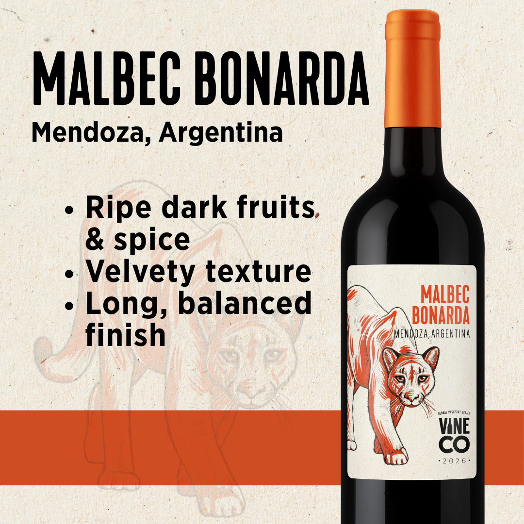 VineCo Global Passport Series - 2026 - Malbec Bonarda "Twin Peaks" - Mendoza, Argentina (December 2025) - Urbandealss