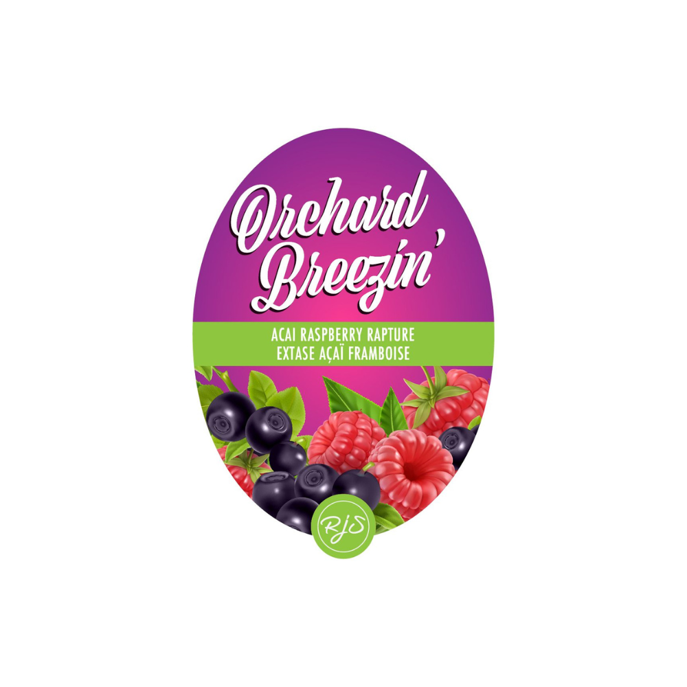 Labels - Acai Raspberry Rapture - Orchard Breezin' - HJL - Urbandealss