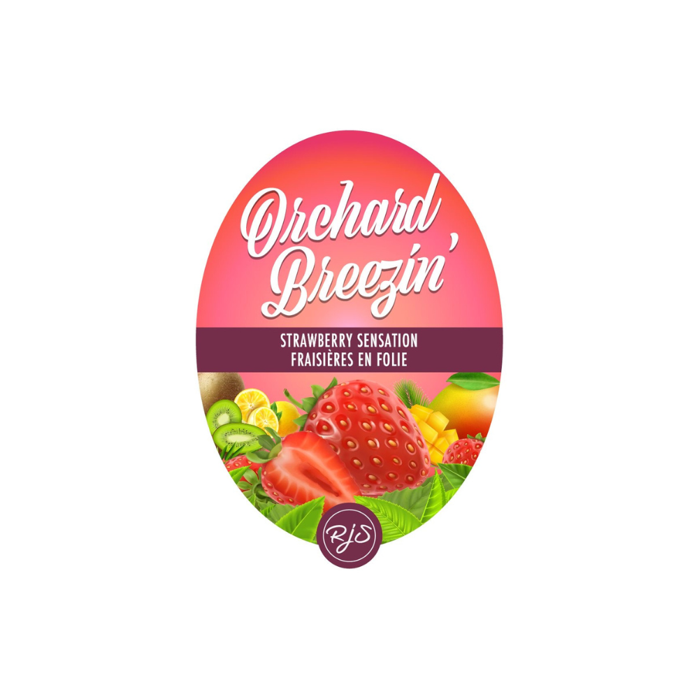 Labels - Strawberry Sensation - Orchard Breezin' - HJL - Urbandealss