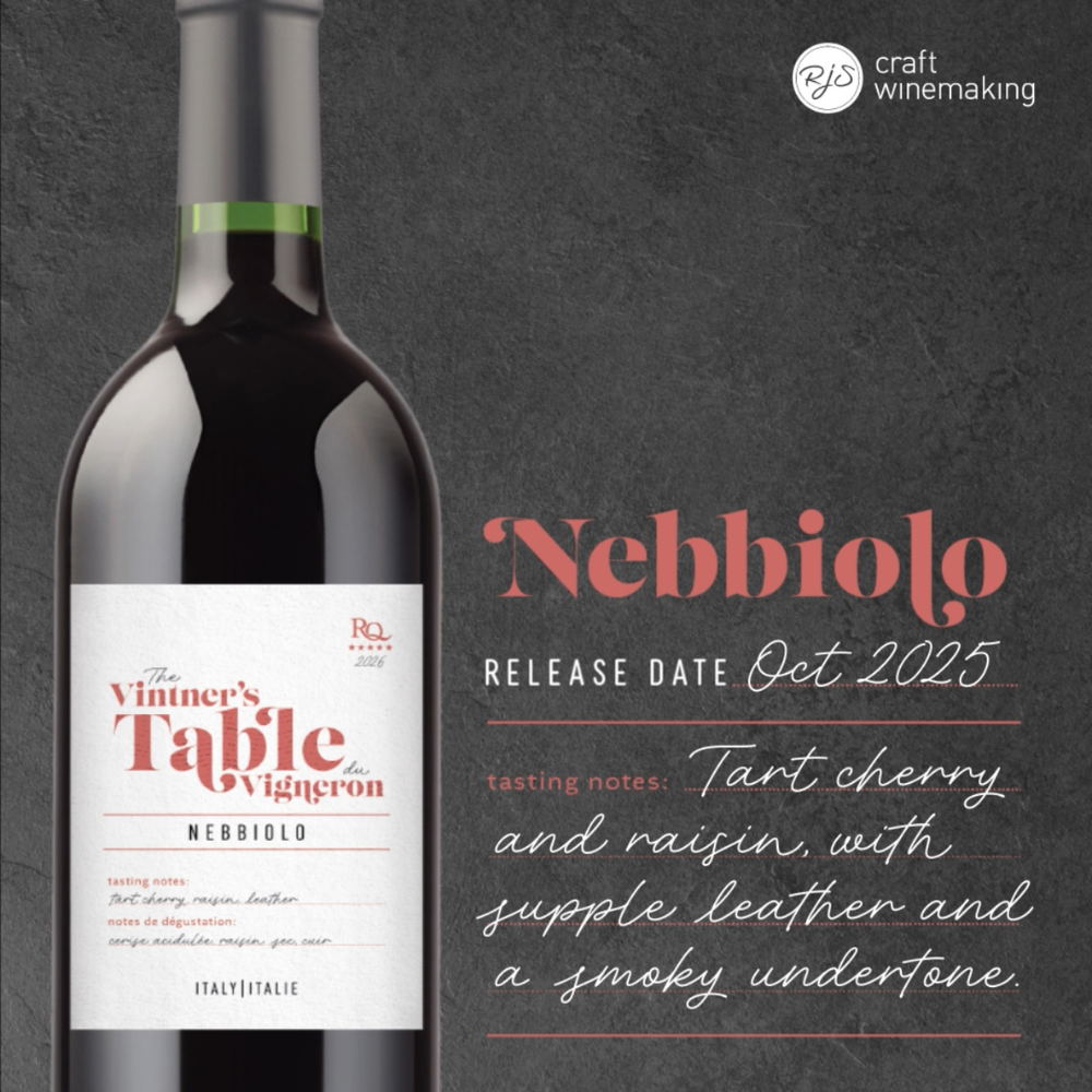 RJS Restricted Quantities - 2026 The Vintner's Table - Nebbiolo, Italy (October 2025) - Urbandealss