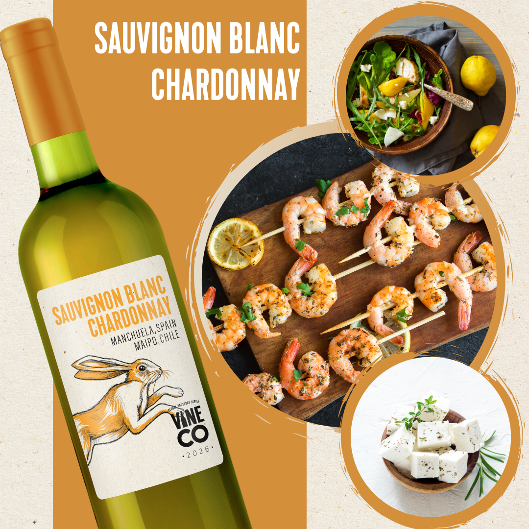 VineCo Global Passport Series - 2026 - Sauvignon Blanc Chardonnay  "Alto Banco"  Manchuela Spain/Maipo Chile (January 2026) - Urbandealss