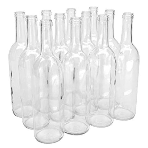 Wine Bottles - 750ml - Clear Bordeaux - Urbandealss