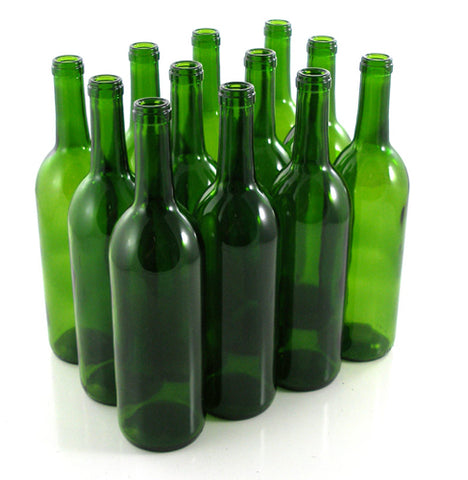 Wine Bottles - 750ml - Green Bordeaux - Urbandealss